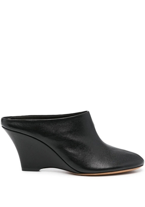 KHAITE The Apollo 75mm leather sandals - Black