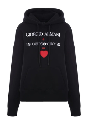 Giorgio Armani x 10 Corso Como cotton hoodie - Black