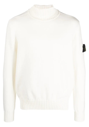 Stone Island Compass-motif roll-neck jumper - Neutrals