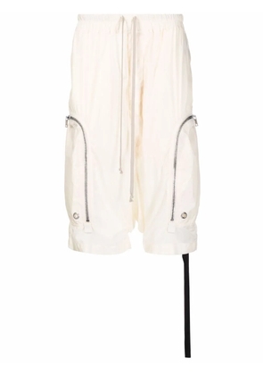 Rick Owens DRKSHDW Bauhaus dropped-crotch shorts - White