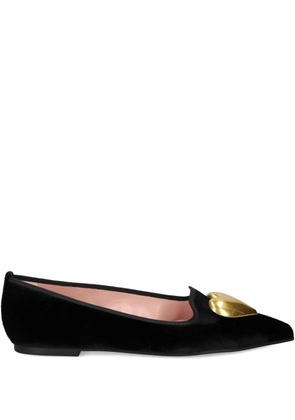 Pretty Ballerinas Ella heart-embellished ballet flats - Black