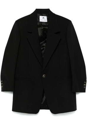 Marine Serre twill blazer - Black