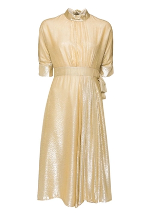 Prada Pre-Owned Mid-length Shiny dress - Gold