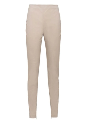 Prada high-waisted slim-cut trousers - Neutrals
