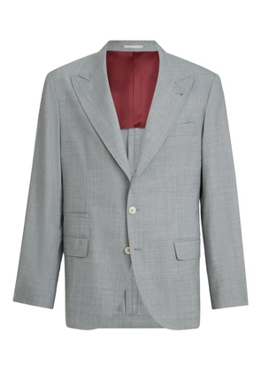 Brunello Cucinelli peak-lapels blazer - Grey