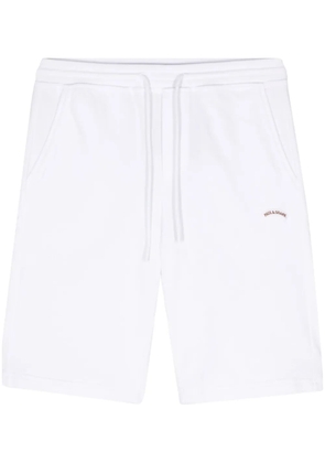 Paul & Shark logo-embroidered cotton shorts - White