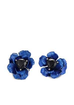 Anabela Chan 14K yellow gold and 18K gold vermeil Midnight diamond earrings - Silver