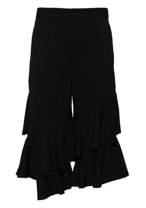 Black Comme Des Garçons ruffle shorts