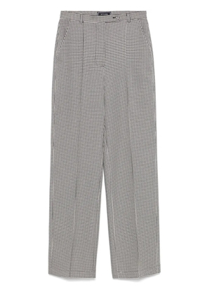 STYLAND houndstooth-pattern trousers - Black