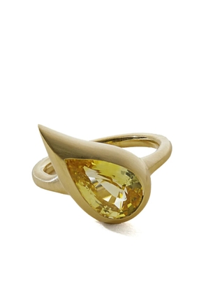 Jewels Aficionado 18kt yellow gold Mika sapphire pinky ring