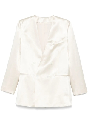 Philosophy Di Lorenzo Serafini satined blazer - White