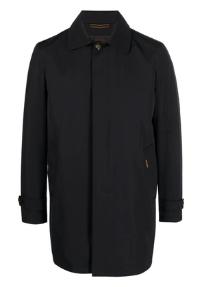 Moorer classic-collar trench coat - Blue