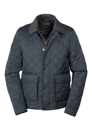 Moorer diamond-quilting down jacket - Blue