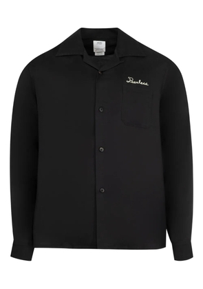visvim logo-embroidered shirt - Black