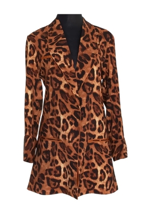 MYSTIQUE leopard print pocket jacket - Brown
