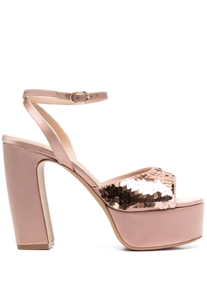 Roberto Festa sequin-embellished 120mm sandals - Pink