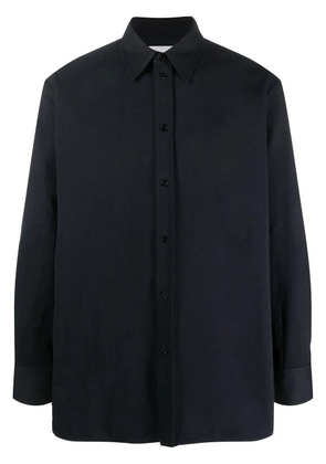 Jil Sander long-sleeved cotton shirt - Blue