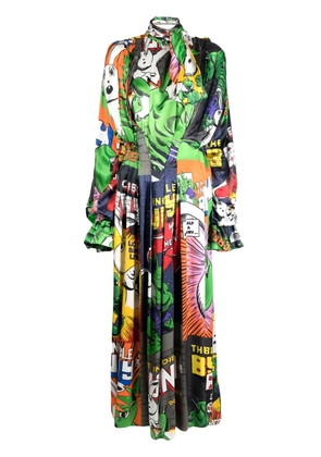 Natasha Zinko comics-print maxi dress - Multicolour
