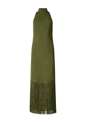 Altuzarra Cash mock-neck fringe dress - Green