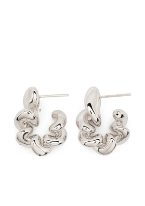 Maria Black medium Coil hoop earrings - Silver