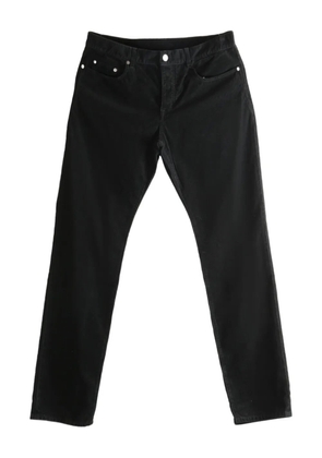 Saint Laurent corduroy straight-leg trousers - Black