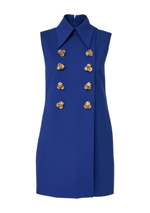 Carolina Herrera sleeveless double-breasted mini day dress - Blue