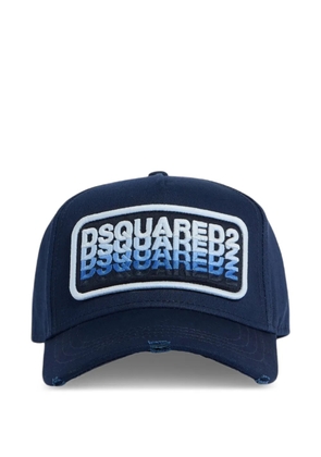 DSQUARED2 logo-embroidered baseball cap - Blue