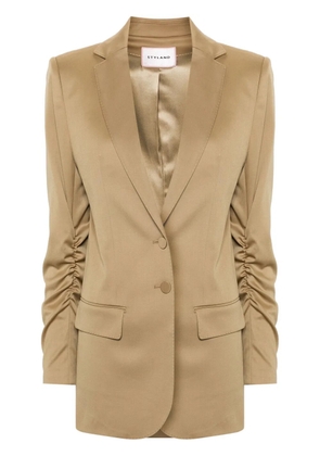 STYLAND single-breasted wool blend blazer - Neutrals