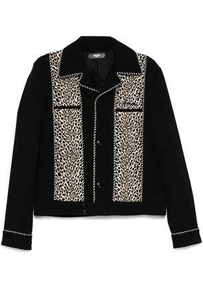 AMIRI leopard cadet jacket - Black
