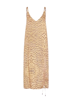 One Teaspoon Delusionsnake-print midi dress - Neutrals