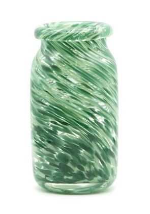 HAY Splash glass vase (11cm) - Green