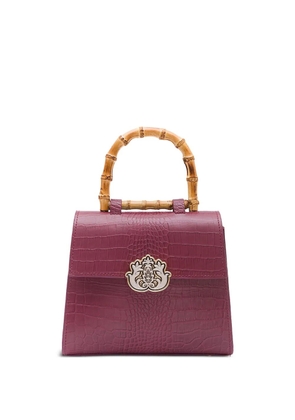 Isla leather crossbody bag - Pink