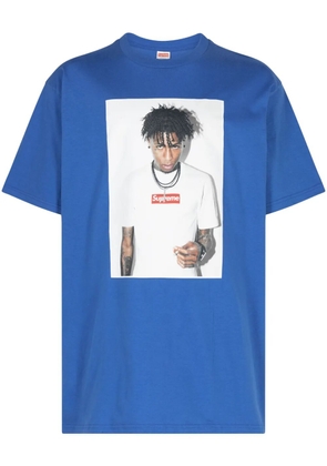 Supreme NBA Youngboy cotton T-shirt - Blue