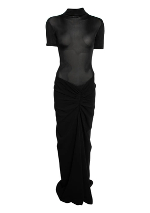 Christopher Esber ruched gown - Black