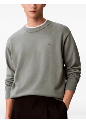 Calvin Klein logo-detail knitted sweater - Grey