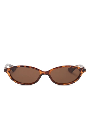 Le Specs Duskfall geometric-frame sunglasses - Brown