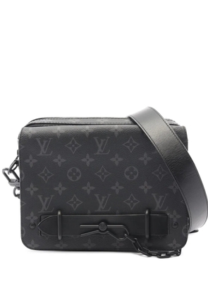 Louis Vuitton Pre-Owned 2020 Monogram Eclipse Steamer Messenger crossbody bag - Black