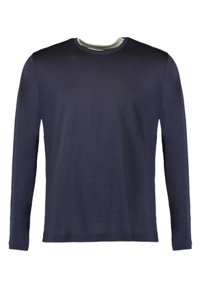 Eleventy crewneck long-sleeve shirt - Blue