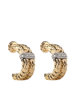 Officina Bernardi 18kt yellow gold Ophidia diamond earrings