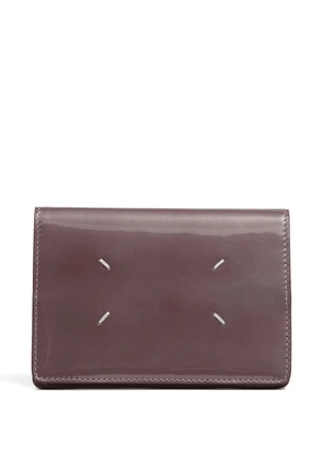 Maison Margiela four-stitch detail passport cover - Purple