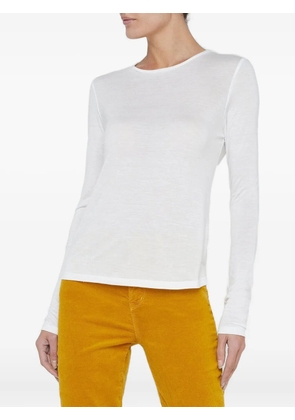 L'Agence Ayla long-sleeve round-neck T-shirt - White