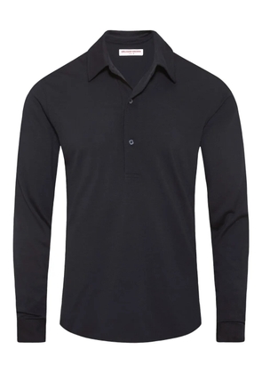 Orlebar Brown long-sleeve merino wool polo shirt - Blue