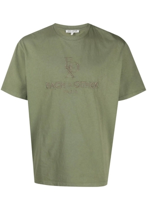 Each X Other logo-embroidered cotton T-shirt - Green