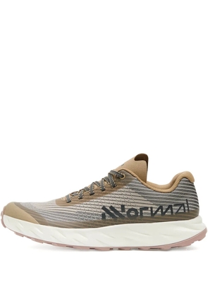 NNORMAL textured lace-up sneakers - Neutrals