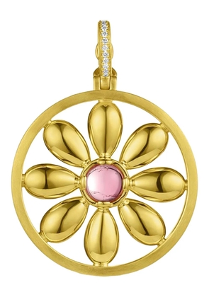 Leigh Maxwell 18K yellow gold Flower Tourmaline pendant