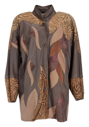 A.N.G.E.L.O. Vintage Cult 1980s patchwork-design coat - Brown