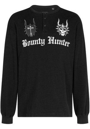 Supreme x Bounty Hunter Thermal Henley long-sleeve T-shirt - Black