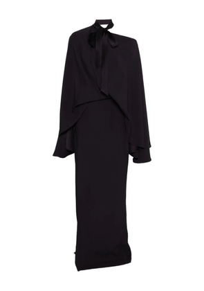 Taller Marmo Brooks tie neck maxi dress - Purple