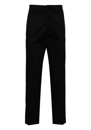 Moncler logo-appliqué poplin trousers - Black