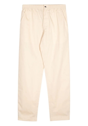 Maison Kitsuné straight-leg cotton trousers - Neutrals